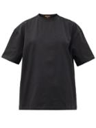 Matchesfashion.com Vaara - Rowan Oversized Side-pocket Cotton-jersey T-shirt - Womens - Black