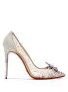 Christian Louboutin Feerica Crystal-flower Embellished Pumps