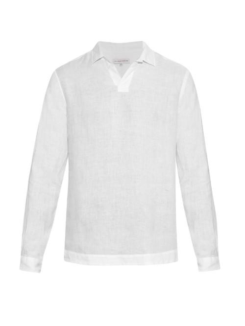 Orlebar Brown Ridley Long-sleeved Linen Shirt