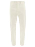 Mens Rtw Paul Smith - Organic-cotton Blend Twill Straight-leg Trousers - Mens - Cream