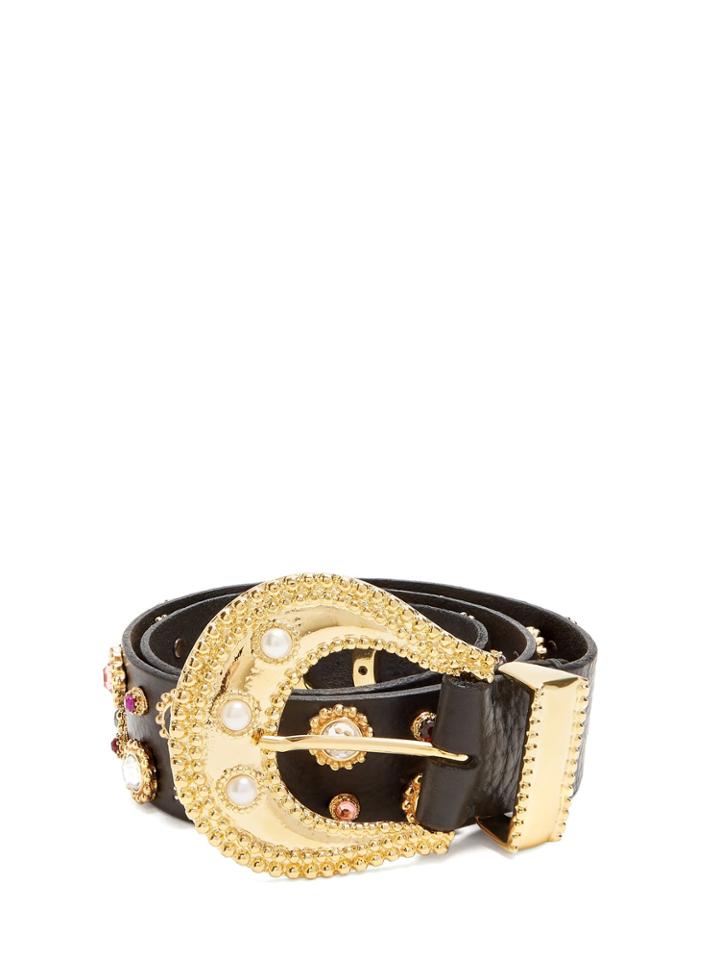 Dodo Bar Or Donatella Embellished Leather Belt