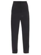 Matchesfashion.com Totme - Evora High-rise Satin Wide-leg Trousers - Womens - Black