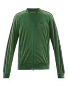 Matchesfashion.com Needles - Butterfly-embroidered Cotton-blend Track Jacket - Mens - Green