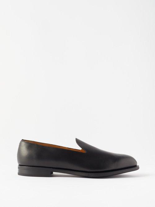 Edward Green - Charles Leather Loafers - Mens - Black