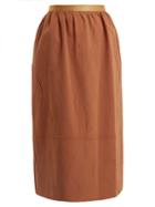 Joseph Olivier Creased-crepe Skirt