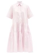 Cecilie Bahnsen - Primrose Cotton-poplin Shirt Dress - Womens - Light Pink