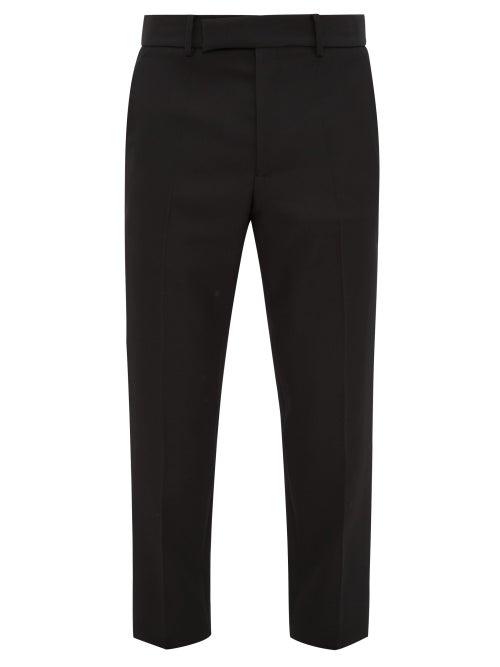 Matchesfashion.com Haider Ackermann - Miles Slim Leg Wool Crepe Trousers - Mens - Black