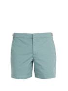 Matchesfashion.com Orlebar Brown - Bulldog Cotton Blend Shorts - Mens - Light Green