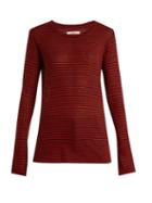 Matchesfashion.com Isabel Marant Toile - Aaron Striped Linen Blend T Shirt - Womens - Red Stripe
