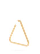 Matchesfashion.com Balenciaga - Triangle Hoop Single Earring - Womens - Gold