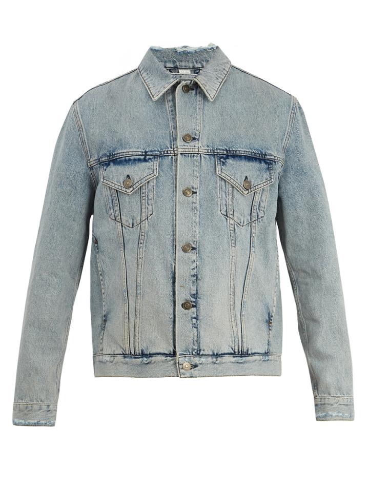 Gucci Teddy-appliqu Denim Jacket