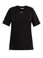 Off-white Logo And Floral-print Cotton T-shirt