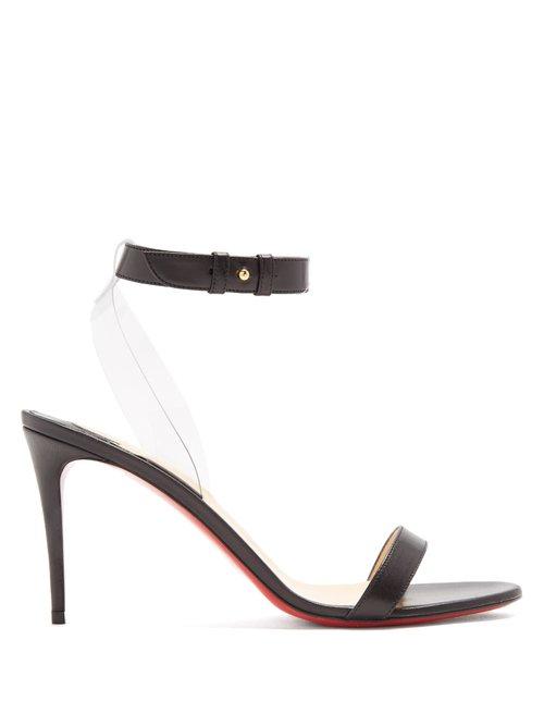 Matchesfashion.com Christian Louboutin - Jonatina 85 Leather Sandals - Womens - Black