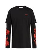 Givenchy Modern-fit Rose-print Long Sleeve T-shirt