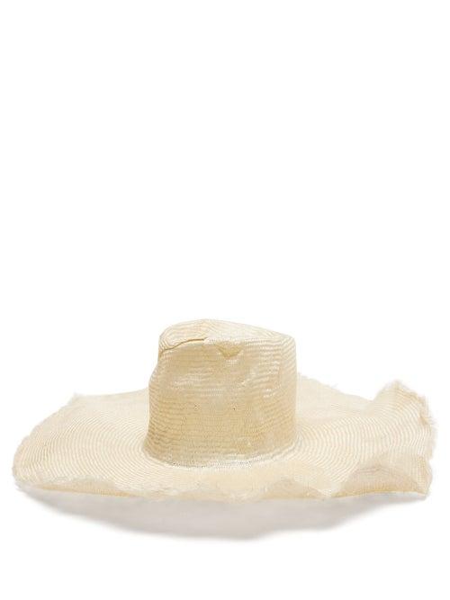 Matchesfashion.com Reinhard Plank Hats - Nana Raw-edged Straw Hat - Womens - White