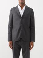 Officine Gnrale - Armie Patch-pocket Wool-twill Suit Jacket - Mens - Grey