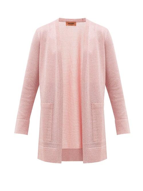 Matchesfashion.com Missoni - Lurex Cardigan - Womens - Pink