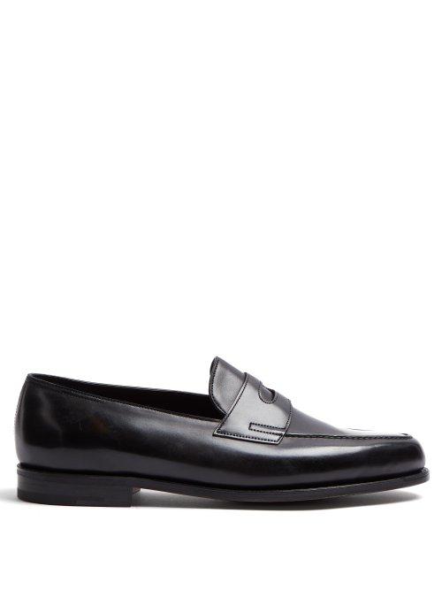 Matchesfashion.com John Lobb - Lopez Penny Loafers - Mens - Black