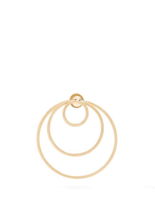 Matchesfashion.com Delfina Delettrez - Yellow Gold Hoop Single Earring - Womens - Gold