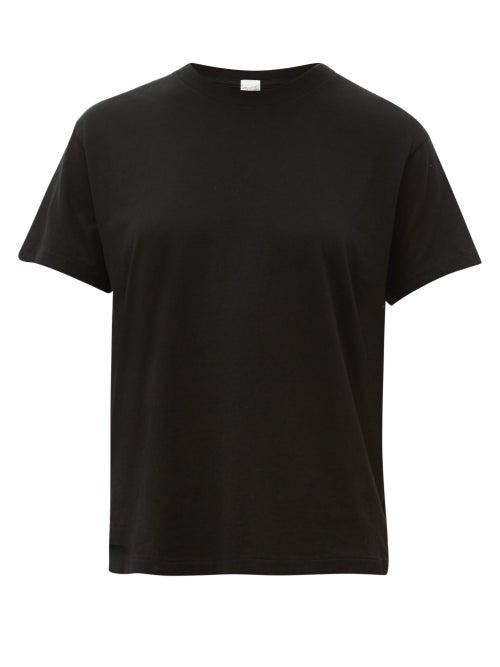 Matchesfashion.com Re/done Originals - Girlfriend Cotton T Shirt - Womens - Black