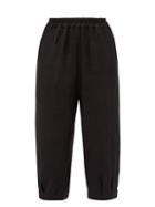 By Walid - Orson 19th-century Cotton-linen Blend Trousers - Womens - Black