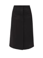 Matchesfashion.com Acne Studios - Ivanne High-rise Buttoned Skirt - Womens - Black