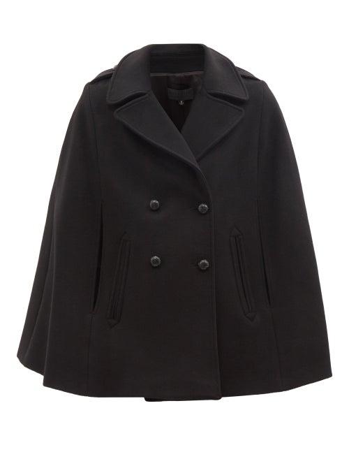 Nili Lotan - Eliza Virgin-wool Cape - Womens - Black