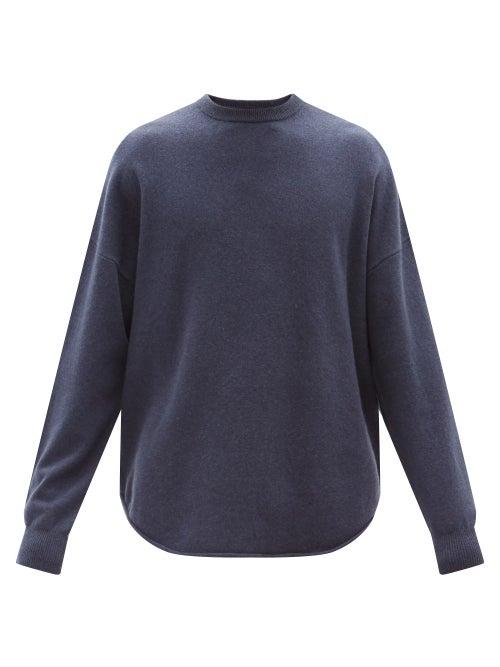 Extreme Cashmere - Crew Hop Stretch-cashmere Sweater - Mens - Blue