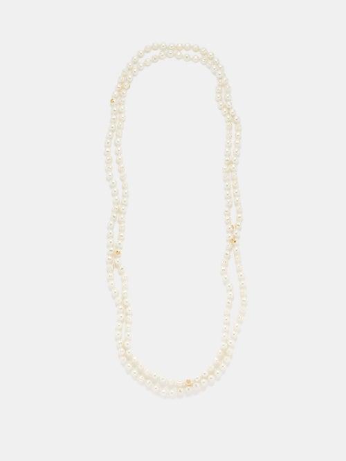 Gucci - Gg Faux-pearl Necklace - Womens - Pearl