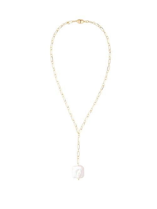 Matchesfashion.com Timeless Pearly - Pearl Charm Gold Vermeil Necklace - Womens - Pearl