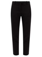 Matchesfashion.com Altuzarra - Henri Zipped-cuff Crepe Cropped Trousers - Womens - Black