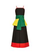 Isa Arfen Colour-block Peplum Waist Dress