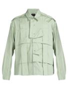 Matchesfashion.com Craig Green - Pleated Cotton Shirt - Mens - Green