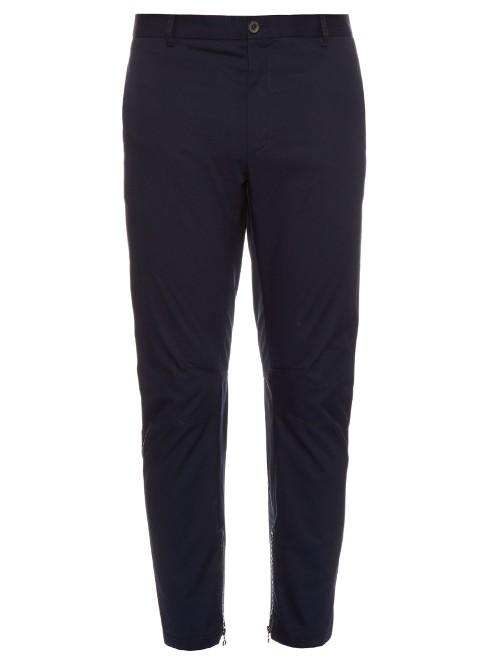 Lanvin Zip-cuff Cotton-poplin Trousers