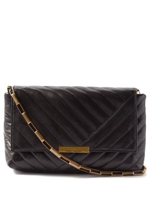 Isabel Marant - Merine Quilted-leather Shoulder Bag - Womens - Black
