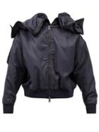Y/project - Oversized-hood Nylon Bomber Jacket - Mens - Navy