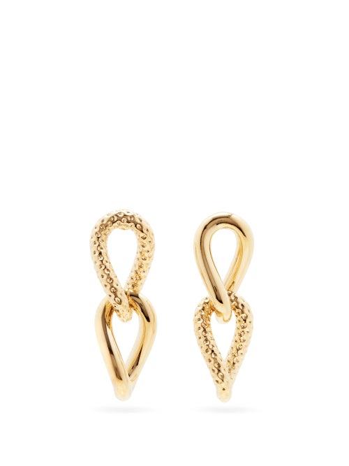 Matchesfashion.com By Alona - Taylor 18kt Gold-plated Drop Earrings - Womens - Yellow Gold
