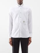 Burberry - Crystal-embellished Cotton Tuxedo Shirt - Mens - White