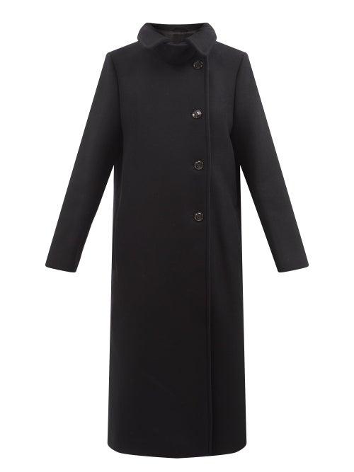 Totme - Longline Felted-wool Coat - Womens - Black