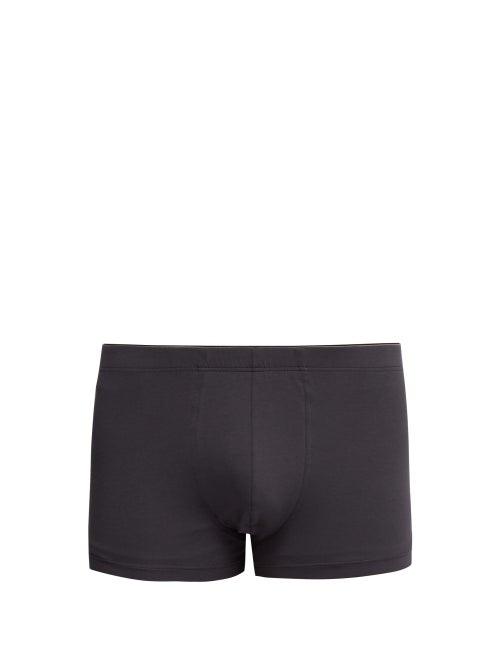 Hanro - Superior Stretch-cotton Trunks - Mens - Grey