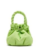 Matchesfashion.com Staud - Stella Plaited Handle Drawstring Bag - Womens - Green