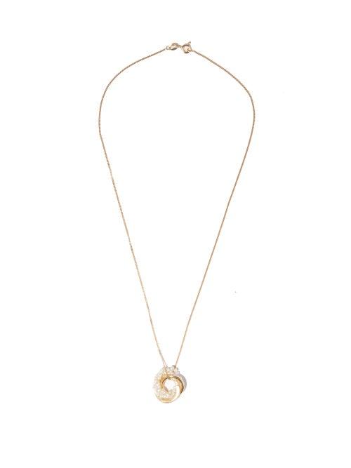 Ladies Jewellery Completedworks - Crystal, Pearl & 14kt Gold-vermeil Necklace - Womens - Gold Multi