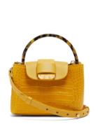 Matchesfashion.com Nico Giani - Myria Leather Cross Body Bag - Womens - Yellow