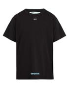 Off-white Logo-print Crew-neck Cotton T-shirt