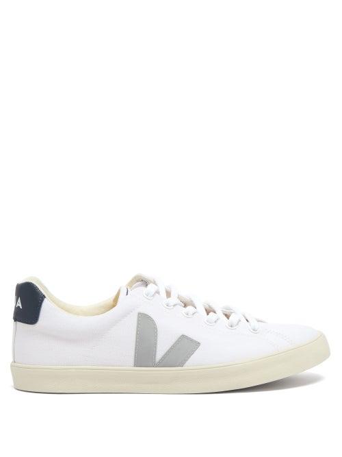 Matchesfashion.com Veja - Esplar Leather Trainers - Womens - White Navy