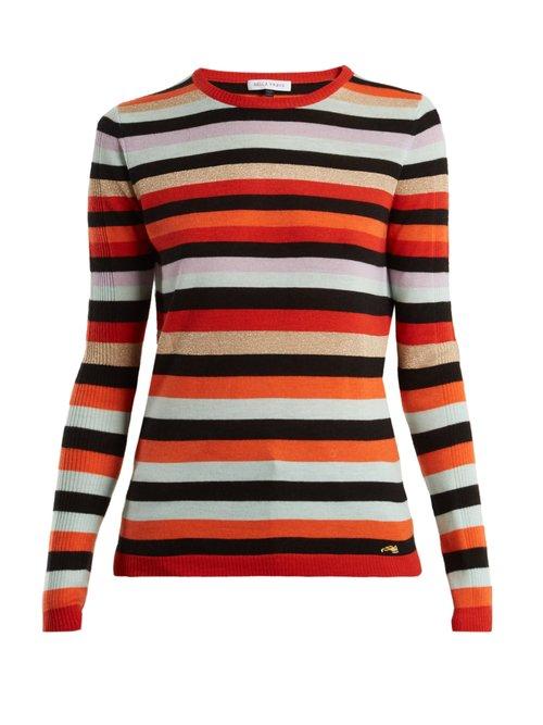 Matchesfashion.com Bella Freud - Lolita Striped Wool And Cashmere Sweater - Womens - Multi
