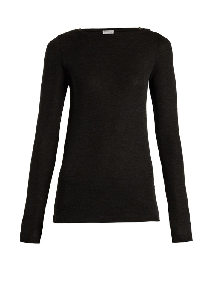 Brunello Cucinelli Boat-neck Wool Sweater