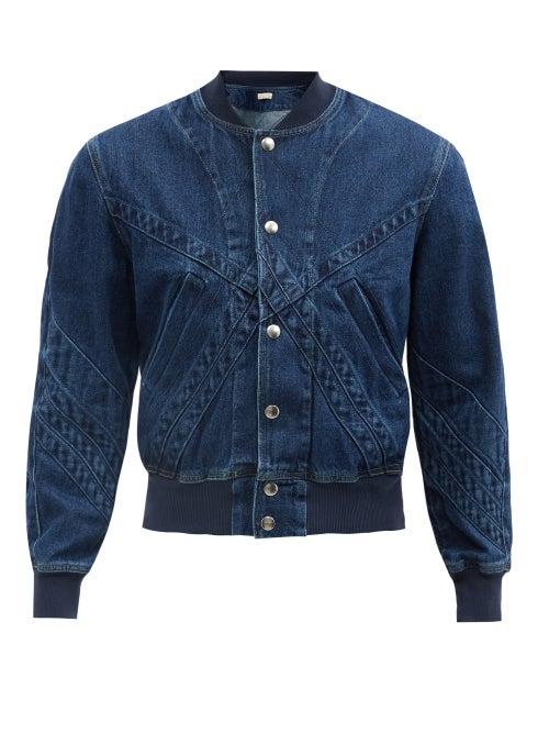 Stefan Cooke - Denim Bomber Jacket - Mens - Blue