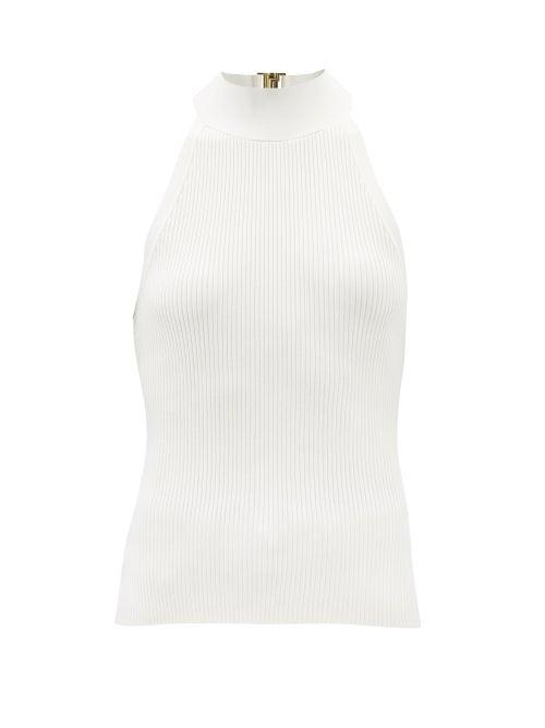 Zimmermann - Halterneck Jersey Top - Womens - Ivory