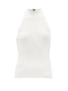 Zimmermann - Halterneck Jersey Top - Womens - Ivory